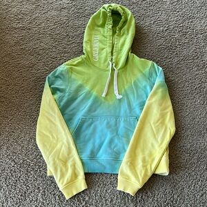 GRLFRND Green and Yellow Hoodie